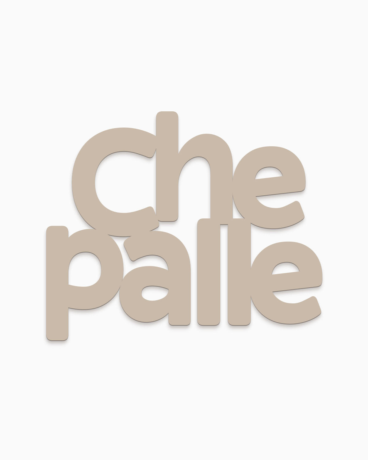 Scritta in legno Che palle