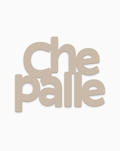 Scritta in legno Che palle