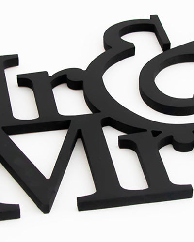 scritta in legno da appendere, decorazione murale ideale per un regalo anniversario matrimonio #colore_nero