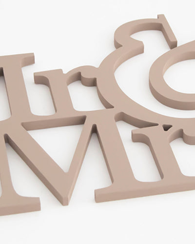 scritta in legno da appendere, decorazione murale ideale per un regalo anniversario matrimonio #colore_tortora