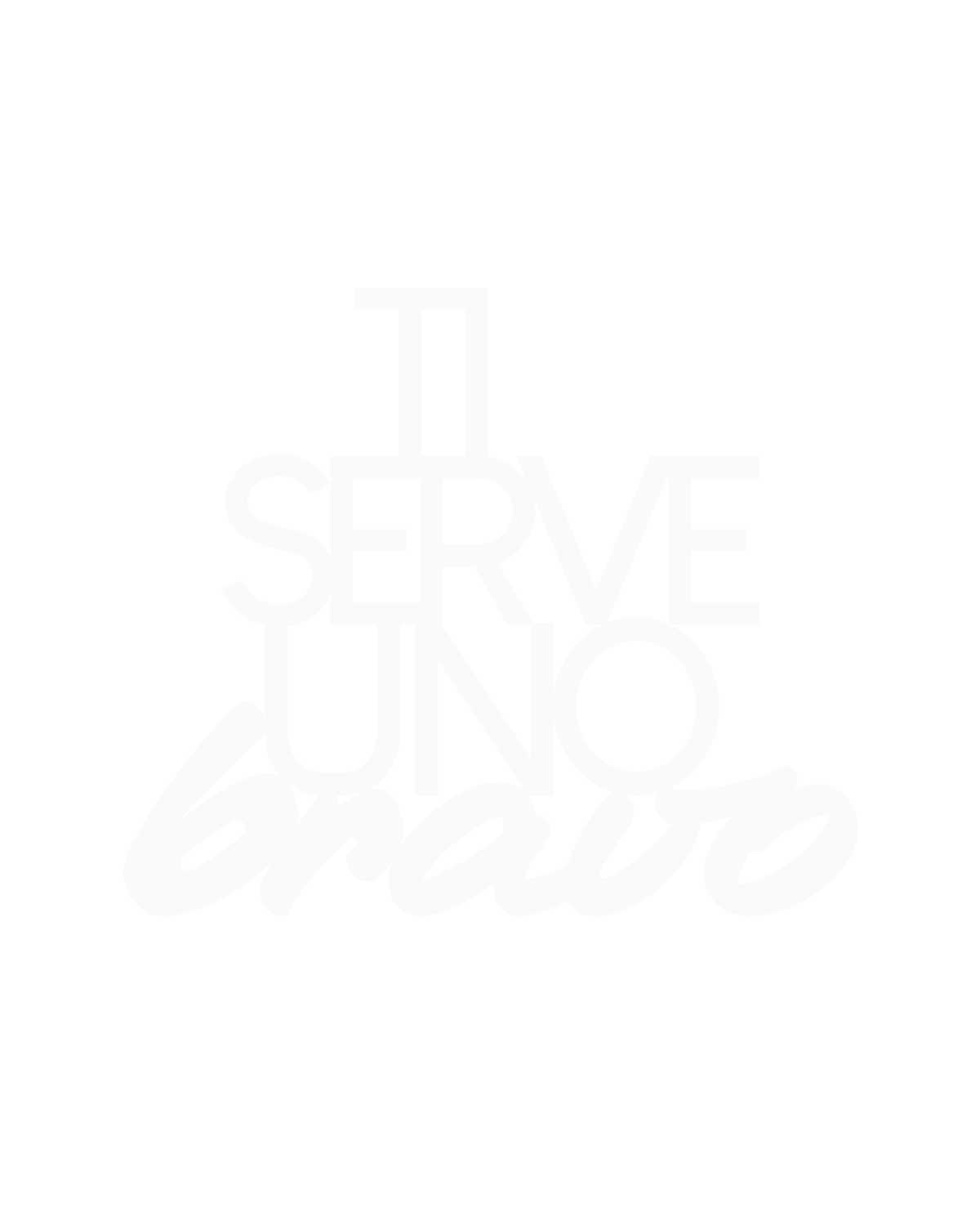 Scritta in legno Ti serve uno bravo