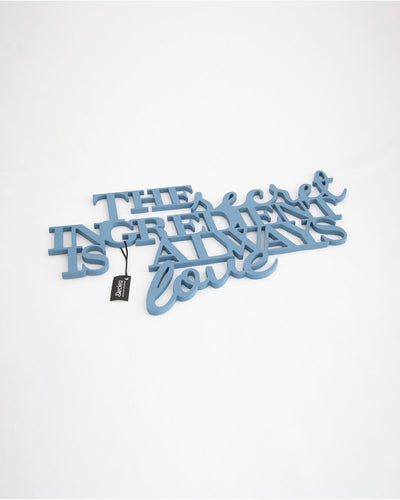 scritta in legno da parete moderna ideale per la cucina, decorazione per la casa #colore_azzurro-polvere