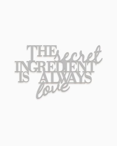 scritta in legno da parete moderna ideale per la cucina, decorazione per la casa #colore_grigio-medio