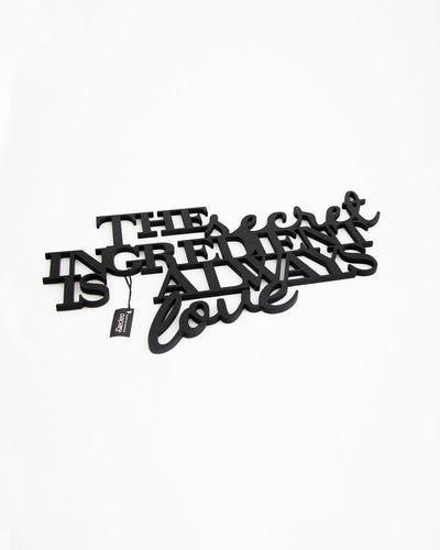 scritta in legno da parete moderna ideale per la cucina, decorazione per la casa #colore_nero