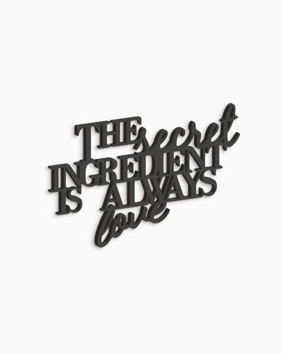 scritta in legno da parete moderna ideale per la cucina, decorazione per la casa #colore_nero