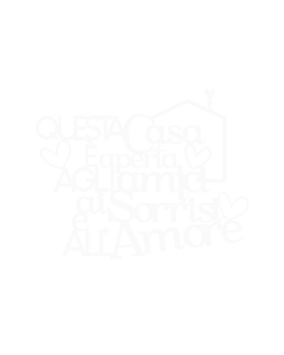 Scritta in legno Questa casa è aperta agli amici