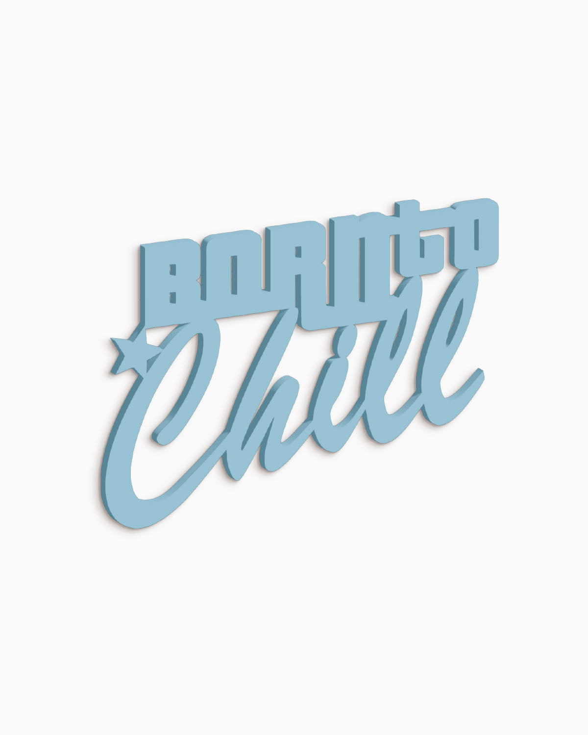 Scritta in legno Born to Chill