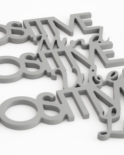 scritta in legno da appendere moderna, decorazione murale motivazionale 