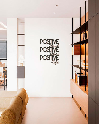 scritta in legno da appendere moderna, decorazione murale motivazionale 