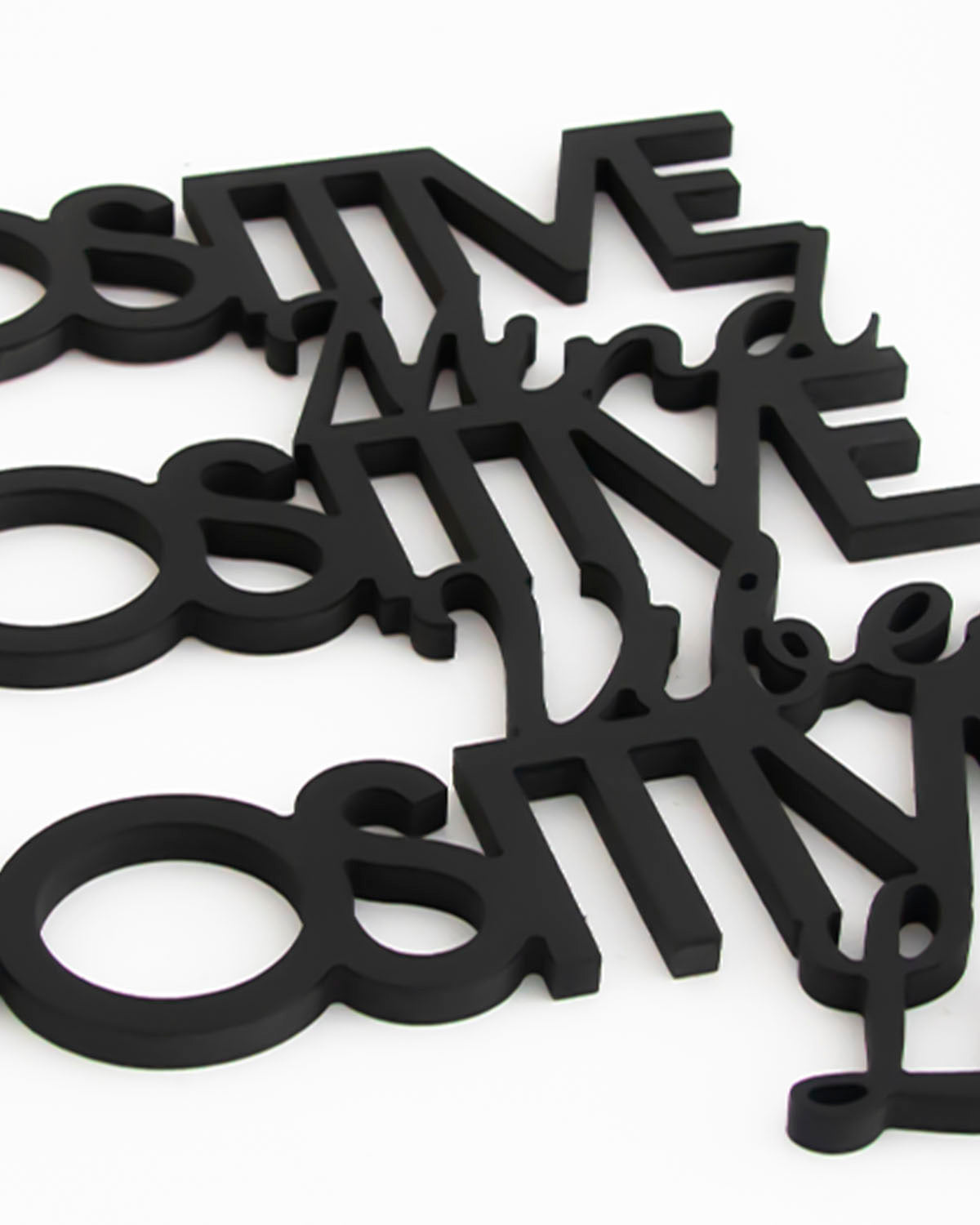 scritta in legno da appendere moderna, decorazione murale motivazionale #colore_nero