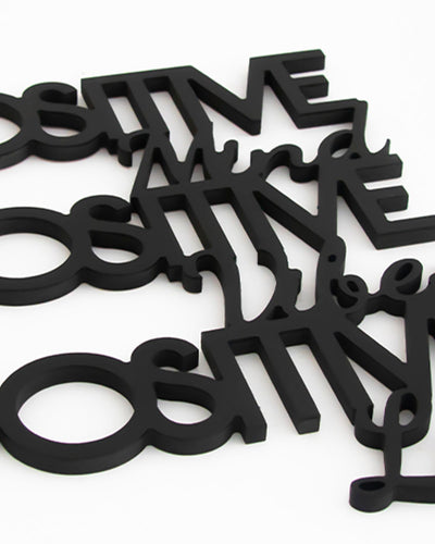 scritta in legno da appendere moderna, decorazione murale motivazionale 