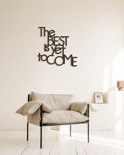 decorazione murale scritta da appendere scritta in legno motivazionale, arredamento moderno #colore_nero