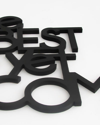 decorazione murale scritta da appendere scritta in legno motivazionale, arredamento moderno 