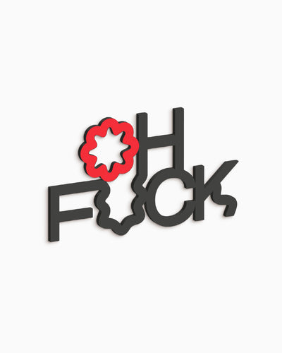 Scritta in legno Oh Fuck