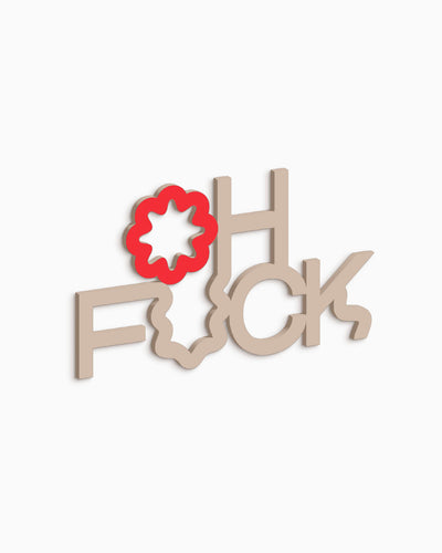 Scritta in legno Oh Fuck
