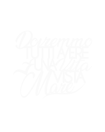 Scritta in legno Dovremmo tutti avere una vita vista mare