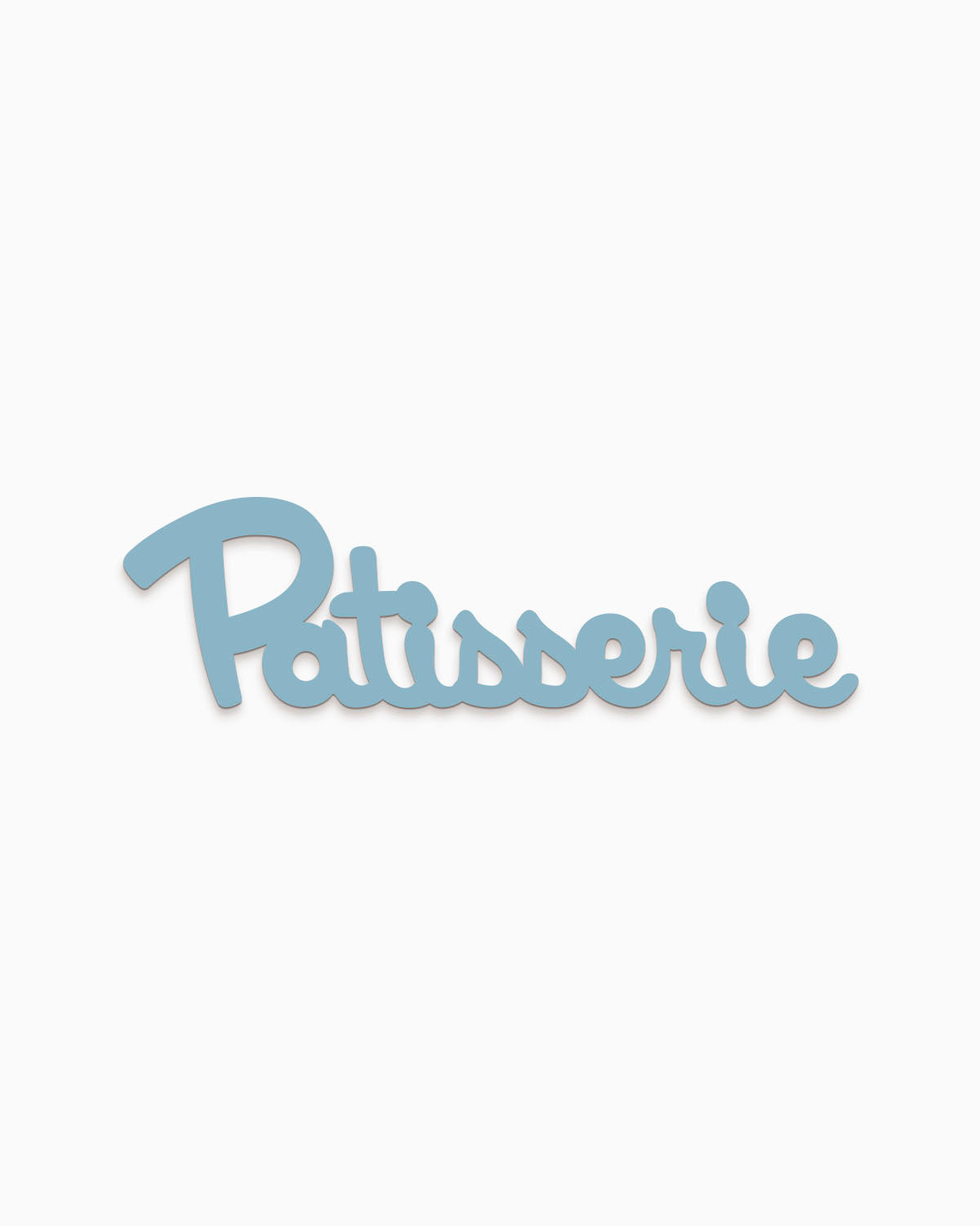 scritta in legno da cucina patisserie, decorazione moderna da appendere per la casa #colore_azzurro-polvere