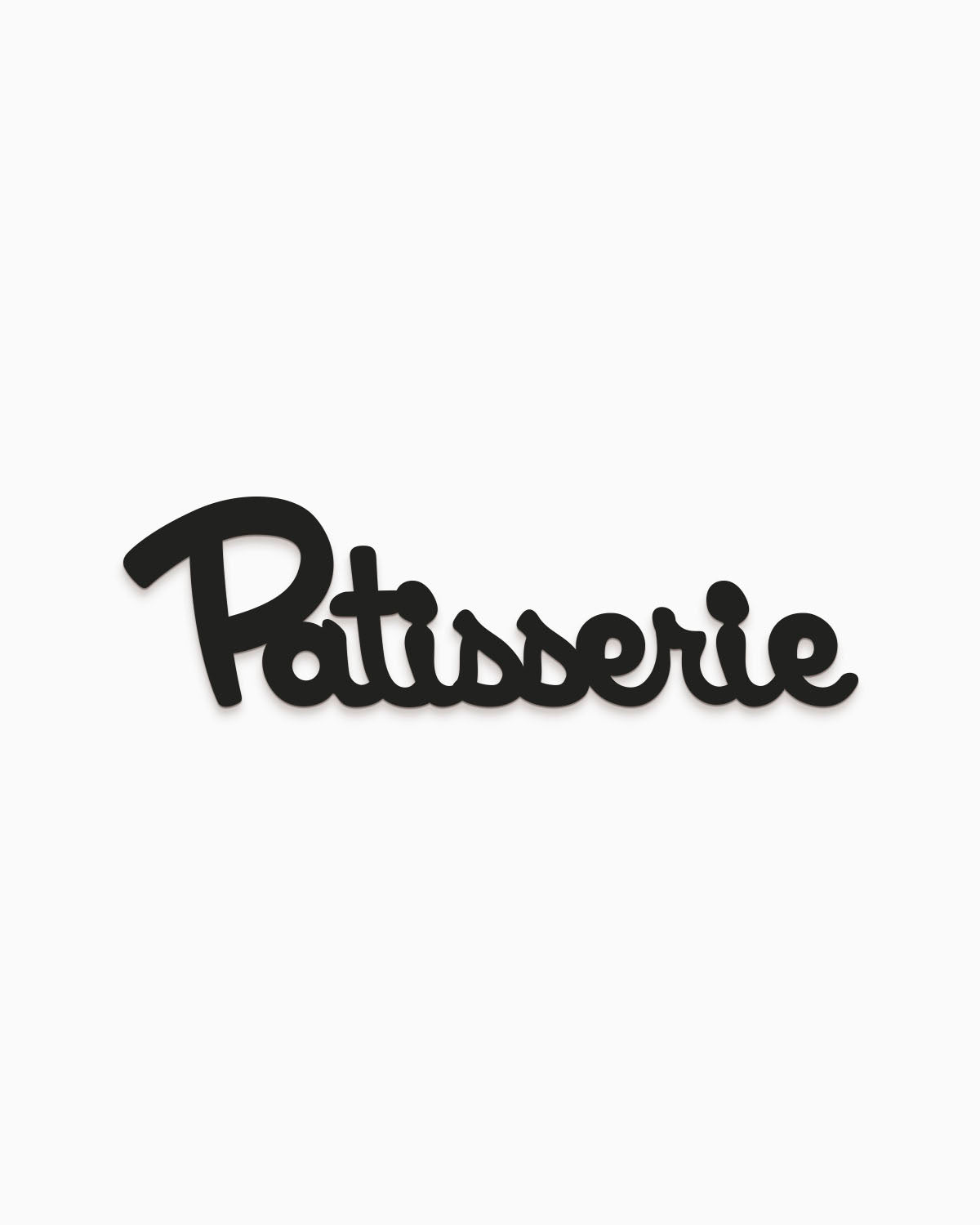 scritta in legno da cucina patisserie, decorazione moderna da appendere per la casa #colore_nero