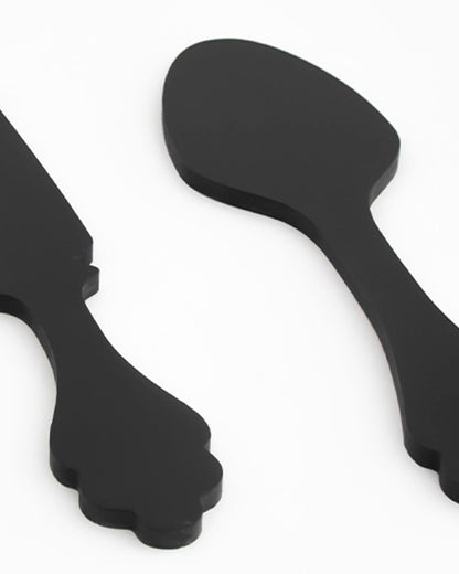 scritta da appendere da cucina, decorazione murale per la cucina, forma posate in legno, arredo moderno #colore_nero