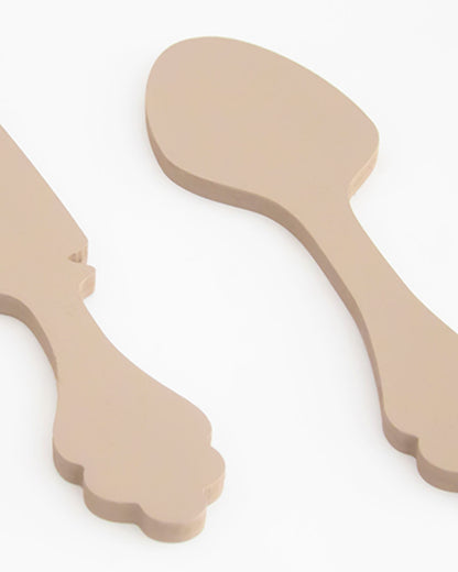 scritta da appendere da cucina, decorazione murale per la cucina, forma posate in legno, arredo moderno #colore_tortora