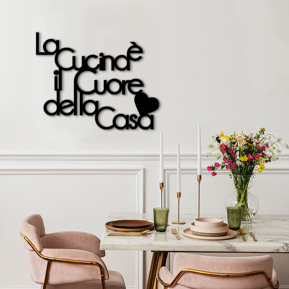 Adesivo murale La Cucina é il Cuore della Casa in Tedesco