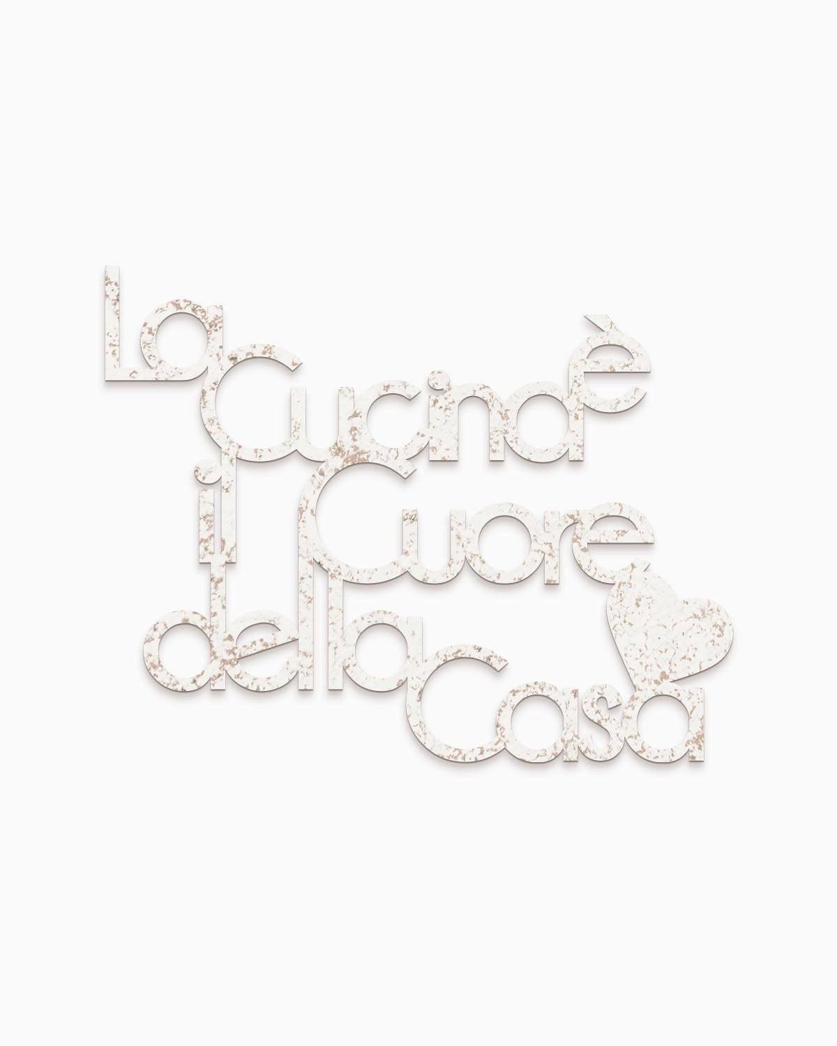 scritta in legno la cucina è il cuore della casa, decorazione da appendere in cucina, arredamento moderno #colore_shabby