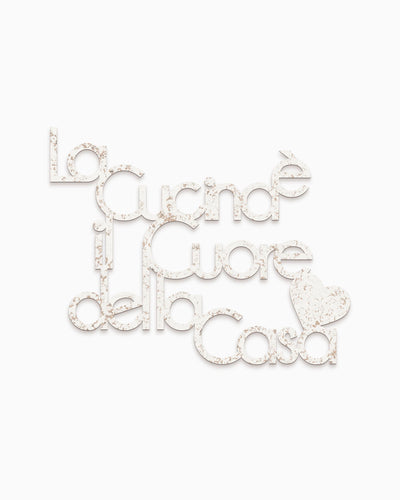 scritta in legno la cucina è il cuore della casa, decorazione da appendere in cucina, arredamento moderno 