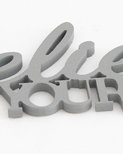 scritta di legno da appendere azzurro polvere decorazione moderna per la casa 