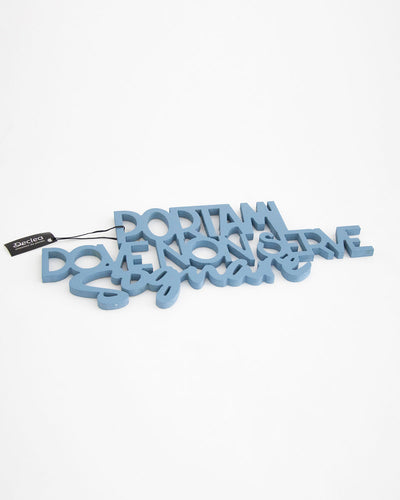 scritta da appendere arredamento casa, idea regalo, decorazione salotto da appendere #colore_azzurro-polvere