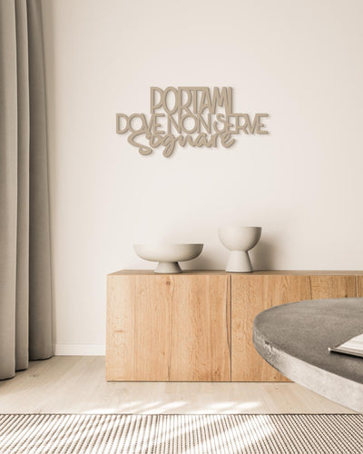 scritta da appendere arredamento casa, idea regalo, decorazione salotto da appendere #colore_tortora