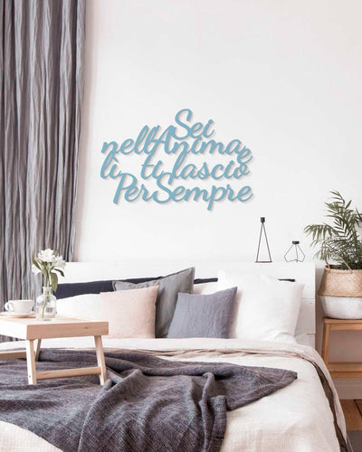 decorazione murale moderna, scritta in legno da appendere 