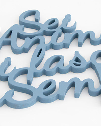 decorazione murale moderna, scritta in legno da appendere 