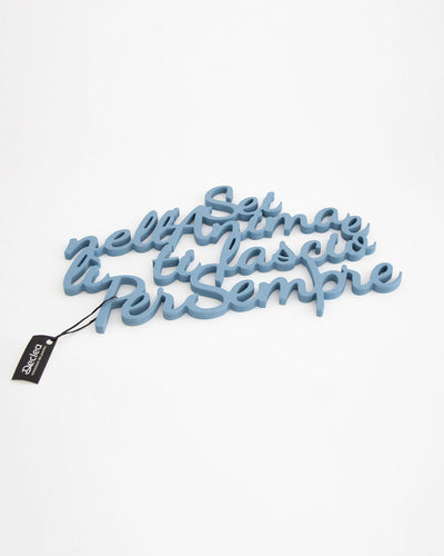 decorazione murale moderna, scritta in legno da appendere 