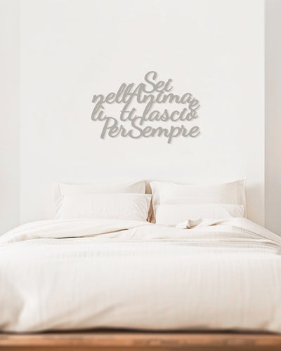 decorazione murale moderna, scritta in legno da appendere 