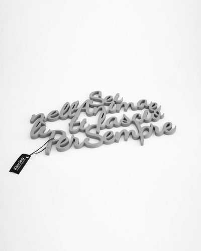 decorazione murale moderna, scritta in legno da appendere 