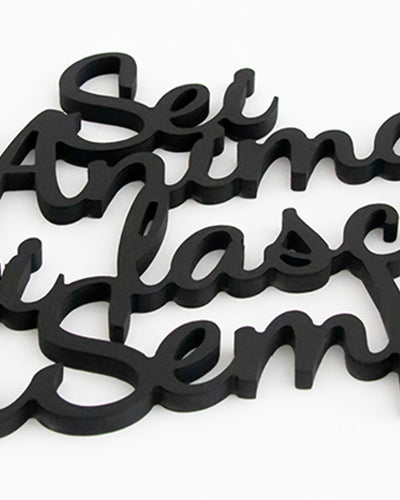 decorazione murale moderna, scritta in legno da appendere 