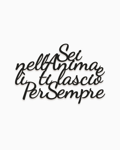 decorazione murale moderna, scritta in legno da appendere 