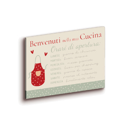 Tavoletta Benvenuti nella mia cucina
