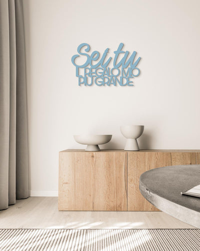 scritta da appendere decorazione murale idea regalo #colore_azzurro-polvere