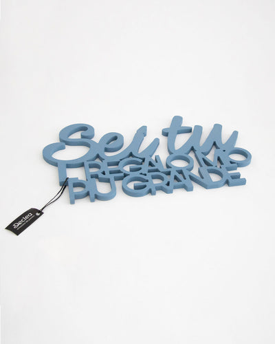 scritta da appendere decorazione murale idea regalo #colore_azzurro-polvere