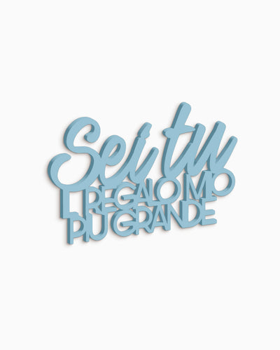 scritta da appendere decorazione murale idea regalo #colore_azzurro-polvere