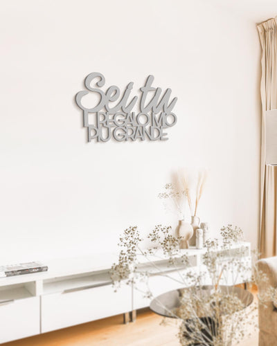 scritta da appendere decorazione murale idea regalo #colore_grigio-medio