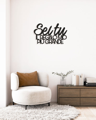 scritta da appendere decorazione murale idea regalo #colore_nero