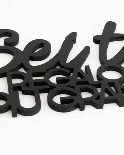 scritta da appendere decorazione murale idea regalo #colore_nero