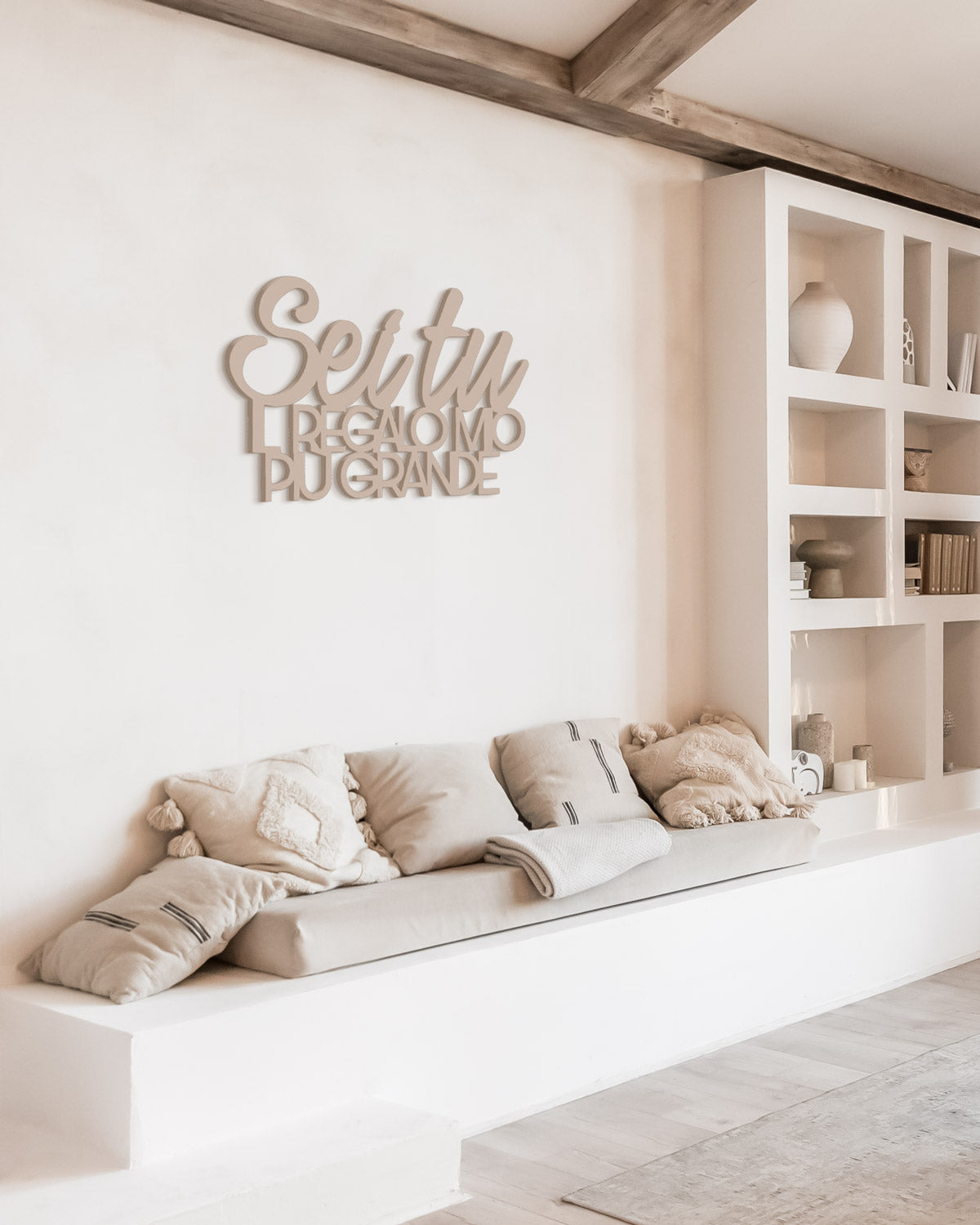 scritta da appendere decorazione murale idea regalo #colore_tortora