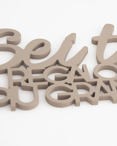 scritta da appendere decorazione murale idea regalo #colore_tortora