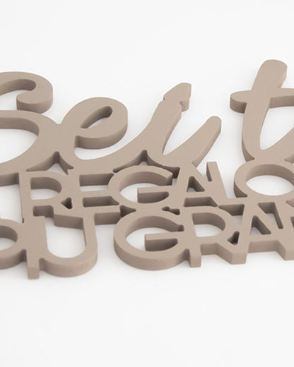 scritta da appendere decorazione murale idea regalo #colore_tortora