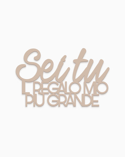 scritta da appendere decorazione murale idea regalo #colore_tortora