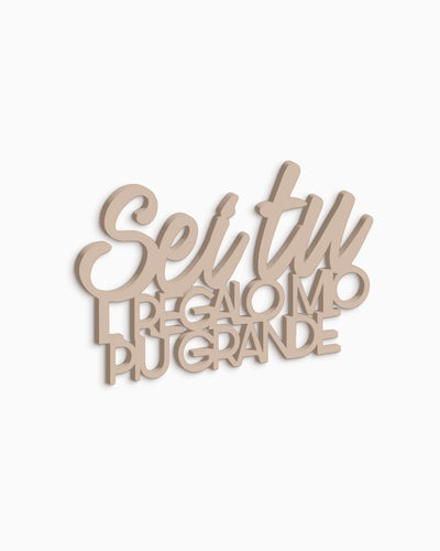 scritta da appendere decorazione murale idea regalo #colore_tortora