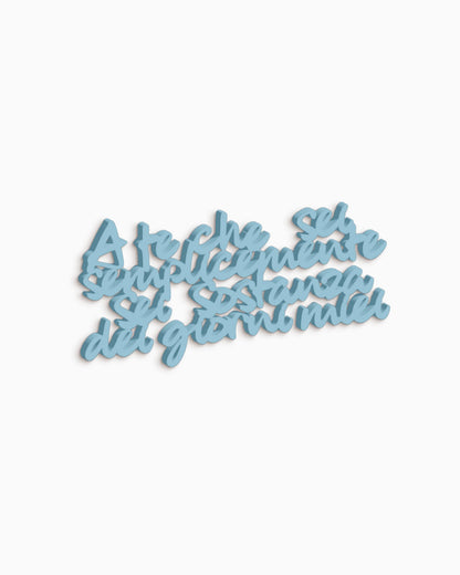 scritta da parete per la casa, decorazione murale moderna #colore_azzurro-polvere